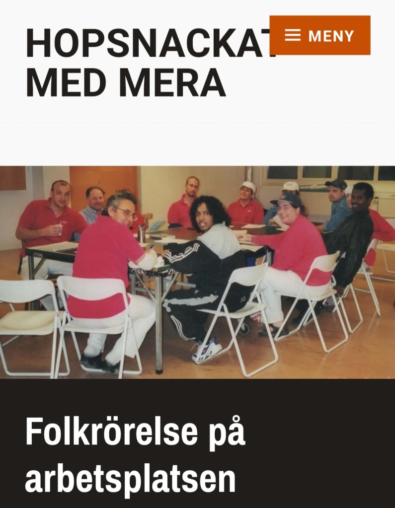 Ett antal arbetskamrater runt ett bord